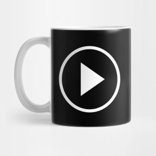 Fun play button icon Mug